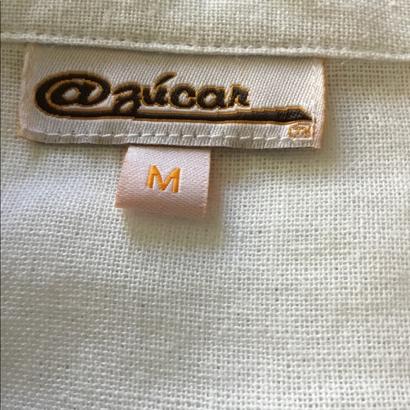 Azucar Women’s Linen Button Down Shirt NWOT Size M - Picture 9 of 10